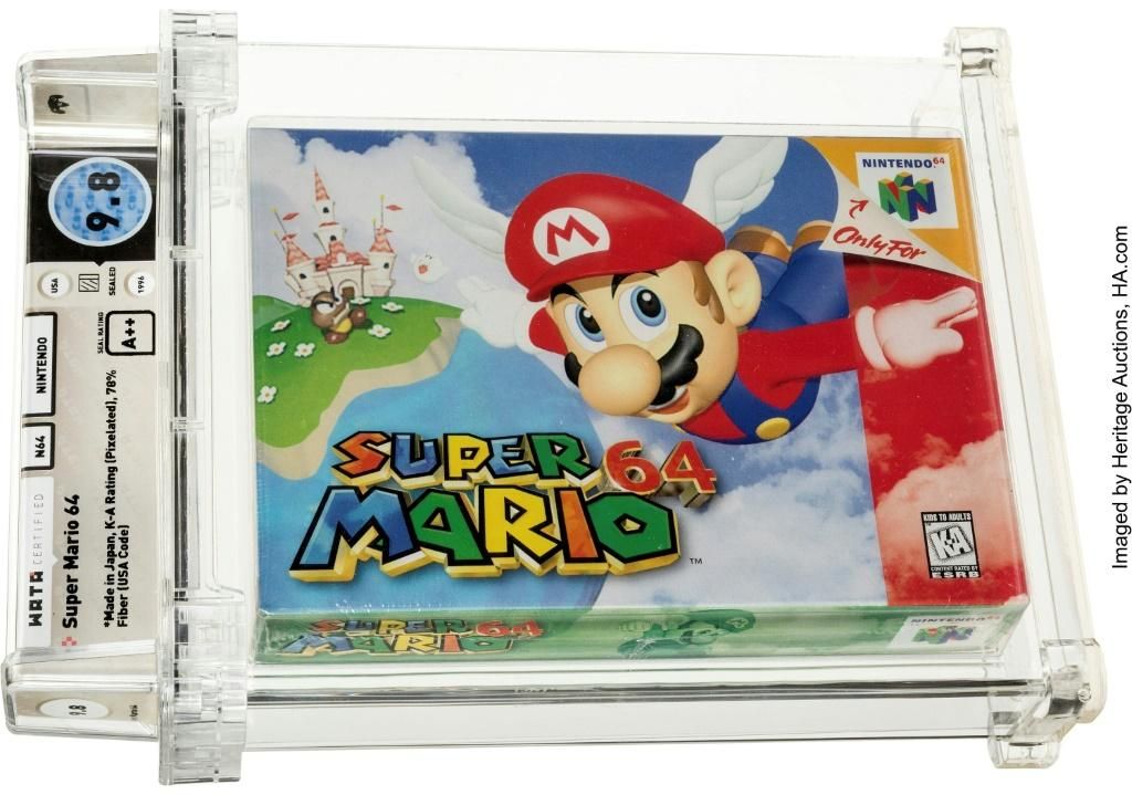 a super mario 64 game cartridge sold at Економічні новини