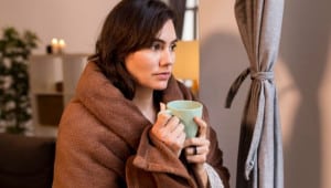 woman holding a cup of coffee wh Економічні новини - головні новини України та світу