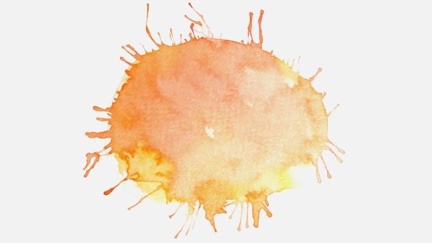 orange watercolor plaster isolated on a white background Економічні новини - головні новини України та світу